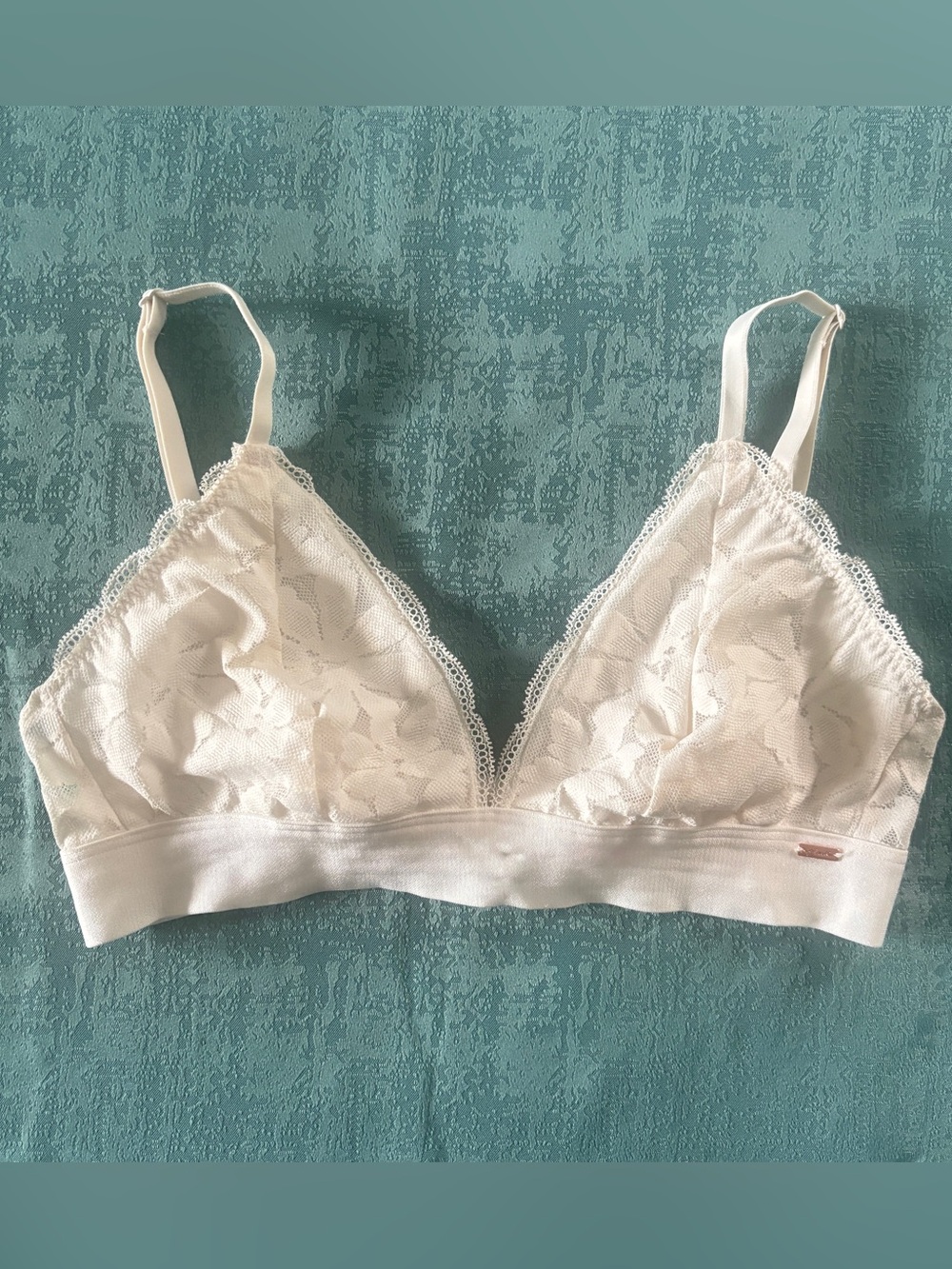 PINK - Women’s White Lace Bralette